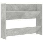 Wall Shoe Cabinets 2 pcs Concrete Grey 80x18x60 cm