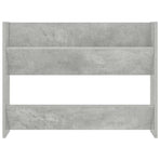 Wall Shoe Cabinets 2 pcs Concrete Grey 80x18x60 cm