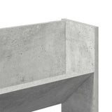 Wall Shoe Cabinets 2 pcs Concrete Grey 80x18x60 cm Engineered Wood - Low Angle