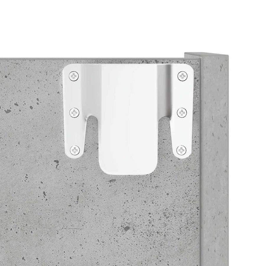 Wall Shoe Cabinets 2 pcs Concrete Grey 80x18x60 cm