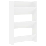 Wall Shoe Cabinet White 60x18x90 cm Engineered Wood - Front View