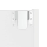 Wall Shoe Cabinet White 60x18x90 cm Engineered Wood - Low Angle