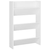 Wall Shoe Cabinets 2 pcs White 60x18x90 cm Engineered Wood - 45-Degree Angle