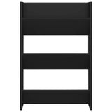 Wall Shoe Cabinets 2 pcs Black 60x18x90 cm Engineered Wood