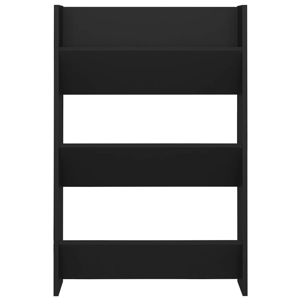 Wall Shoe Cabinets 2 pcs Black 60x18x90 cm Engineered Wood