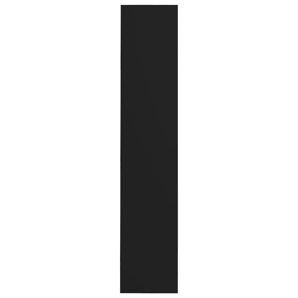 Wall Shoe Cabinets 2 pcs Black 60x18x90 cm Engineered Wood