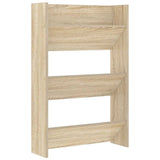 Wall Shoe Cabinet Sonoma Oak 60x18x90 cm Engineered Wood - Front View