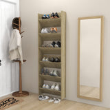 Wall Shoe Cabinets 2 pcs Sonoma Oak 60x18x90 cm Engineered Wood