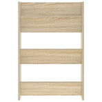 Wall Shoe Cabinets 2 pcs Sonoma Oak 60x18x90cm Engineered Wood