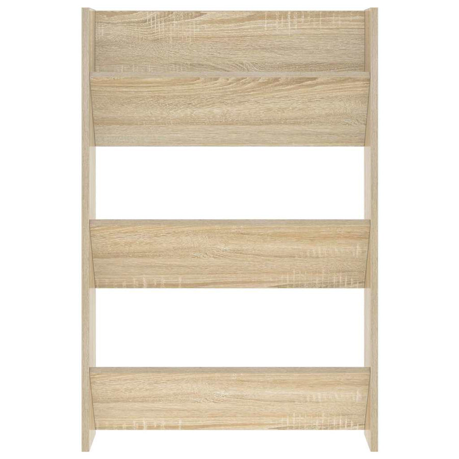 Wall Shoe Cabinets 2 pcs Sonoma Oak 60x18x90cm Engineered Wood