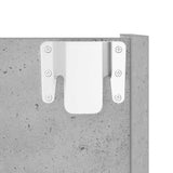 Wall Shoe Cabinet Concrete Grey 60x18x90 cm Engineered Wood