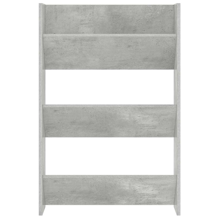 Wall Shoe Cabinets 2 pcs Concrete Grey 60x18x90 cm