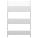 Wall Shoe Cabinet High Gloss White 60x18x90 cm Engineered Wood - Top-Down View