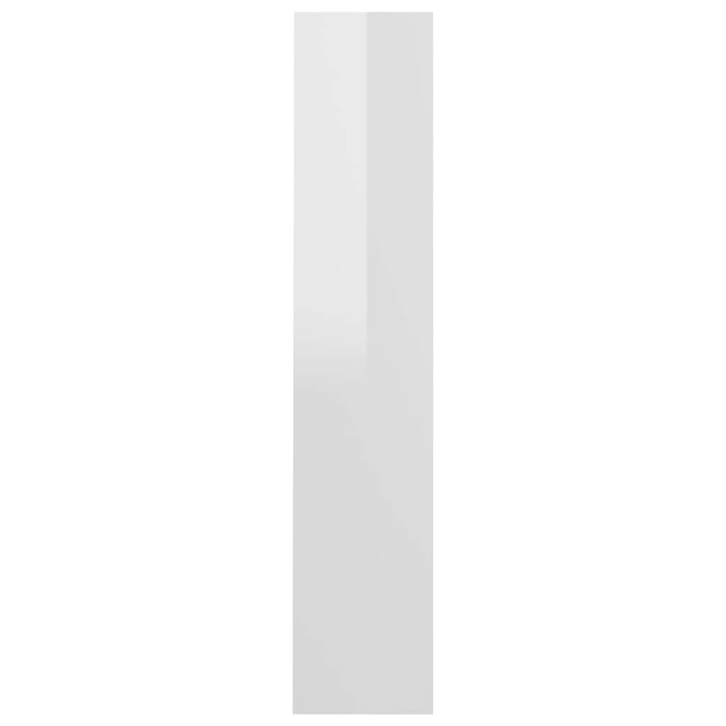 Wall Shoe Cabinet High Gloss White 60x18x90 cm Engineered Wood