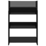 Wall Shoe Cabinet High Gloss Black 60x18x90 cm Engineered Wood