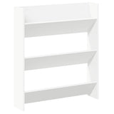 Wall Shoe Cabinet White 80x18x90 cm Engineered Wood