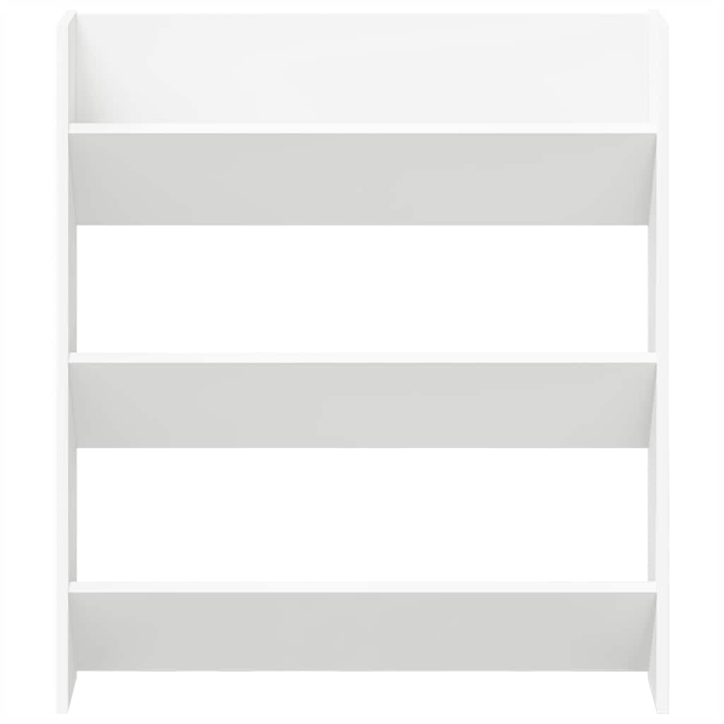 Wall Shoe Cabinet White 80x18x90 cm Engineered Wood