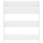 Wall Shoe Cabinet White 80x18x90 cm Engineered Wood