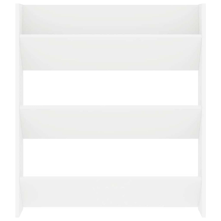Wall Shoe Cabinet White 80x18x90 cm Engineered Wood