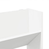 Wall Shoe Cabinet White 80x18x90 cm Engineered Wood - Low Angle