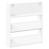 Wall Shoe Cabinets 2 pcs White 80x18x90 cm Engineered Wood