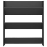 Wall Shoe Cabinets 2 pcs Grey 80x18x90 cm Engineered Wood - Rear View