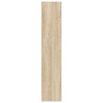 Wall Shoe Cabinet Sonoma Oak 80x18x90 cm Engineered Wood