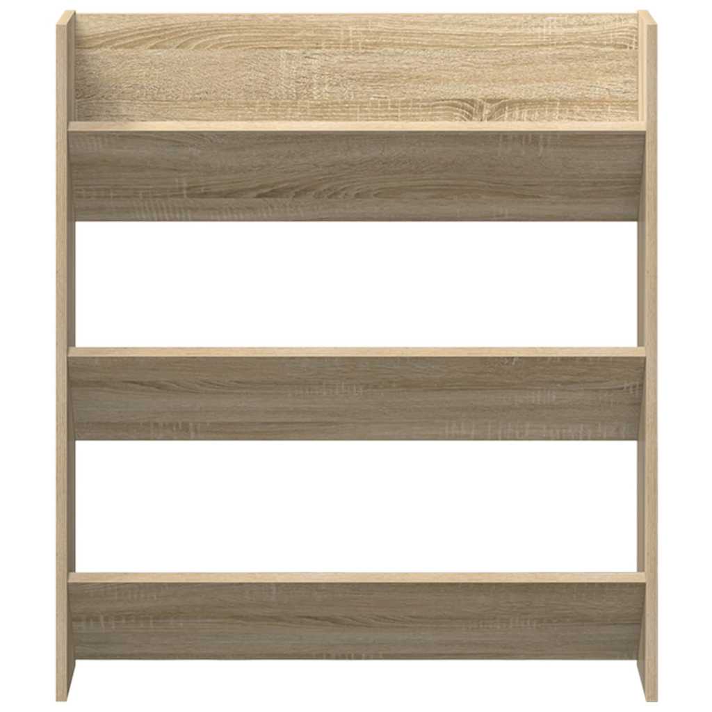 Wall Shoe Cabinets 2 pcs Sonoma Oak 80x18x90 cm Engineered Wood