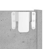 Wall Shoe Cabinets 2 pcs Concrete Grey 80x18x90 cm Engineered Wood
