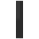Wall Shoe Cabinet High Gloss Black 80x18x90 cm Engineered Wood - 45-Degree Angle