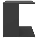 Side Table Grey 45x45x48 cm Engineered Wood