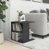 Side Table Grey 45x45x48 cm Engineered Wood