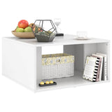 Coffee Tables 4 pcs High Gloss White 33x33x33 cm Engineered Wood