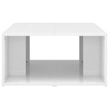 Coffee Tables 4 pcs High Gloss White 33x33x33 cm Engineered Wood