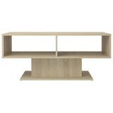 Coffee Table Sonoma Oak 103.5x50x44.5 cm Engineered Wood - Side View