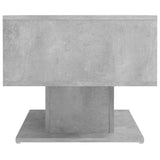 Coffee Table Concrete Grey 103.5x50x44.5 cm Engineered Wood - Top-Down View