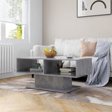 Coffee Table Concrete Grey 103.5x50x44.5 cm Engineered Wood