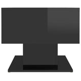 Coffee Table High Gloss Black 103.5x50x44.5 cm Engineered Wood