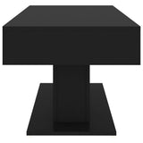 Coffee Table Black 96x50x45 cm Engineered Wood - 45-Degree Angle