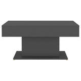 Coffee Table Grey 96x50x45 cm Engineered Wood - Top-Down View