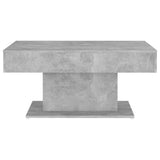 Coffee Table Concrete Grey 96x50x45 cm Engineered Wood - Top-Down View