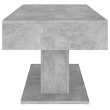 Coffee Table Concrete Grey 96x50x45 cm Engineered Wood - 45-Degree Angle
