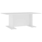 Coffee Table White 103.5x60x40 cm Engineered Wood