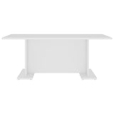 Coffee Table White 103.5x60x40 cm Engineered Wood - Top-Down View