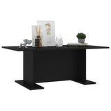 Coffee Table Black 103.5x60x40 cm Engineered Wood - Side View