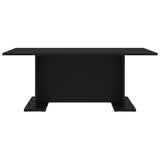 Coffee Table Black 103.5x60x40 cm Engineered Wood - Top-Down View