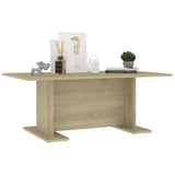 Coffee Table Sonoma Oak 103.5x60x40 cm Engineered Wood - Side View