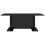 Coffee Table High Gloss Black 103.5x60x40 cm Engineered Wood - Top-Down View