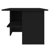 Coffee Table Black 90x60x46.5 cm Engineered Wood