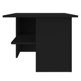 Coffee Table Black 90x60x46.5 cm Engineered Wood - Top-Down View